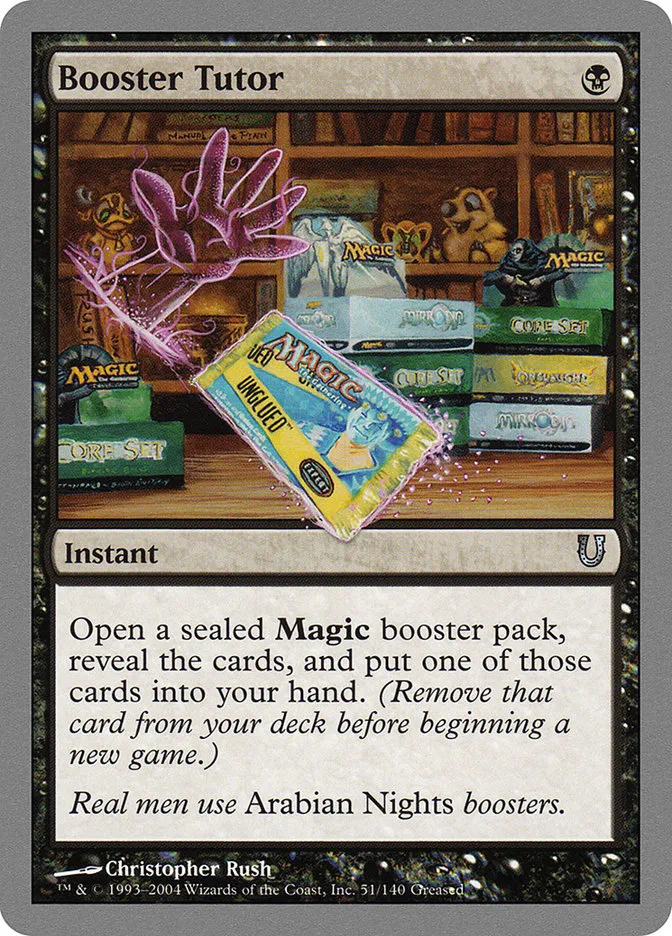 2004 Unhinged Booster Tutor uncommon #51 uncommon card image
