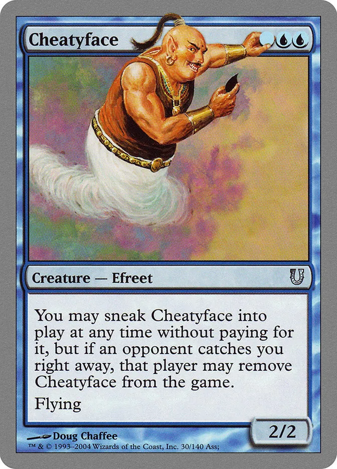 2004 Unhinged Cheatyface uncommon #30 uncommon card image