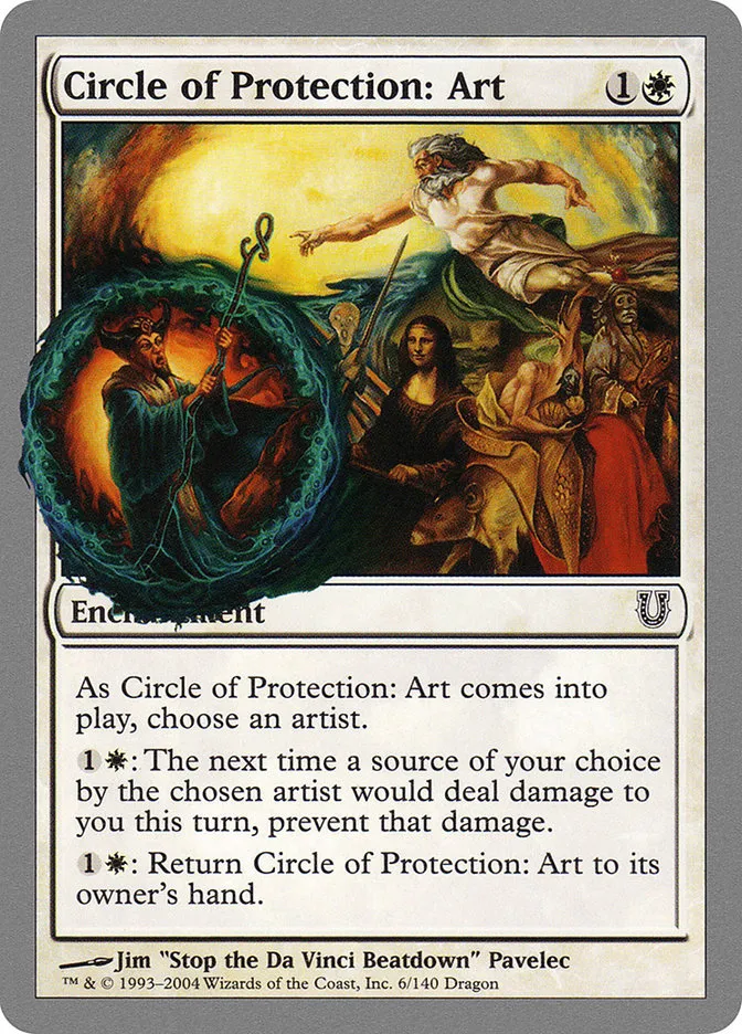 2004 Unhinged Circle of Protection: Art #6 common card image