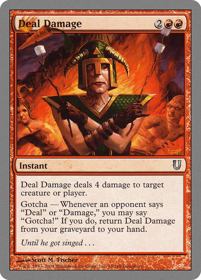 2004 Unhinged Deal Damage uncommon #74 uncommon card image