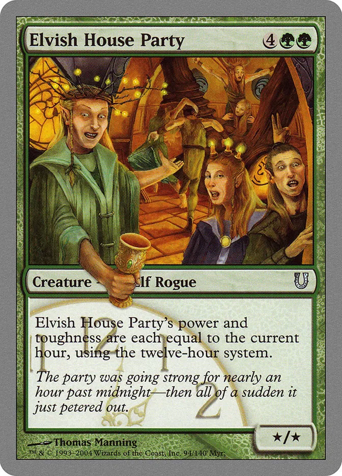 2004 Unhinged Elvish House Party #94 uncommon card image