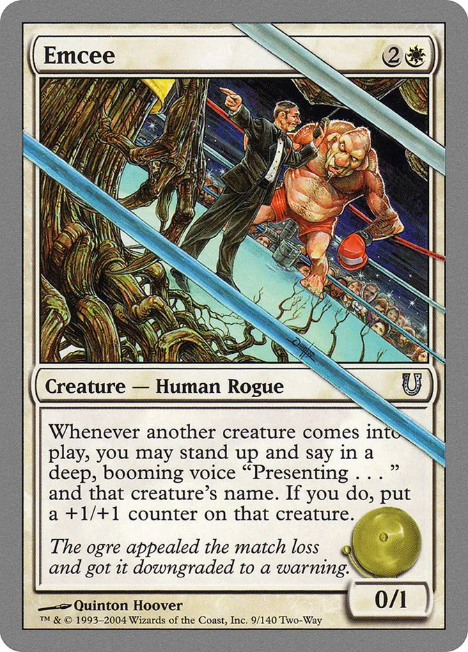 2004 Unhinged Emcee uncommon #9 uncommon card image