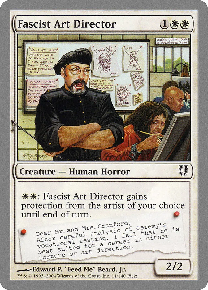 2004 Unhinged Fascist Art Director common #11 common card image
