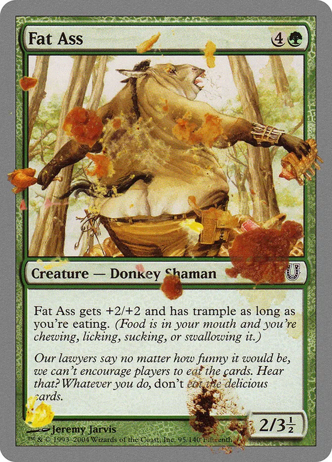 2004 Unhinged Fat Ass common #95 common card image