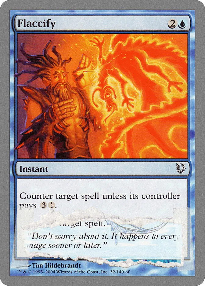 2004 Unhinged Flaccify common #32 common card image
