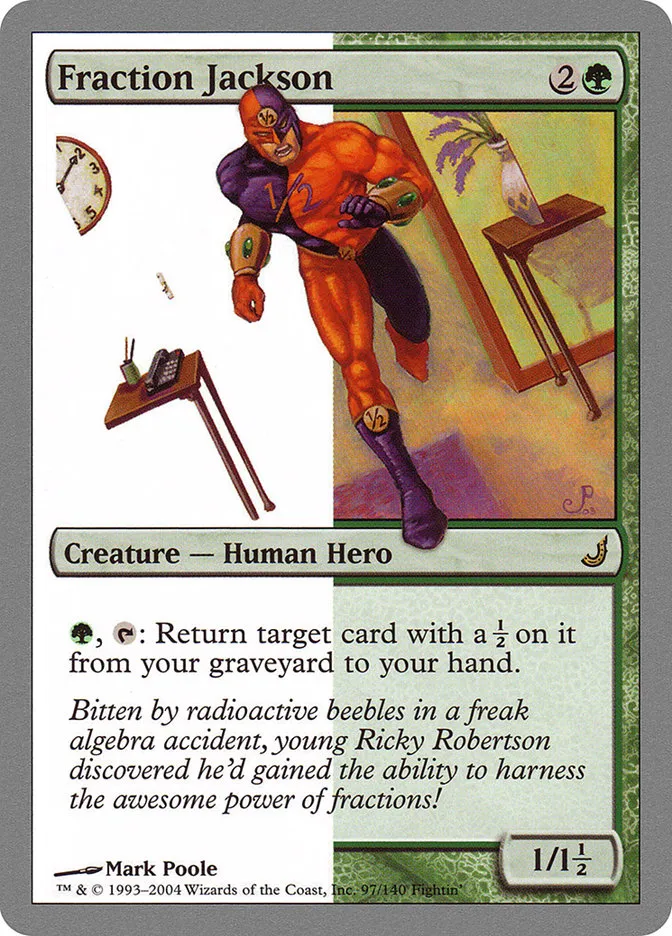 2004 Unhinged Fraction Jackson rare #97 rare card image
