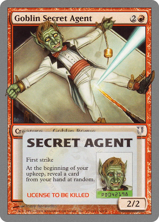 2004 Unhinged Goblin Secret Agent common #79 common card image