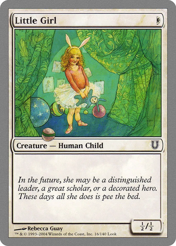 2004 Unhinged Little Girl #16 common card image