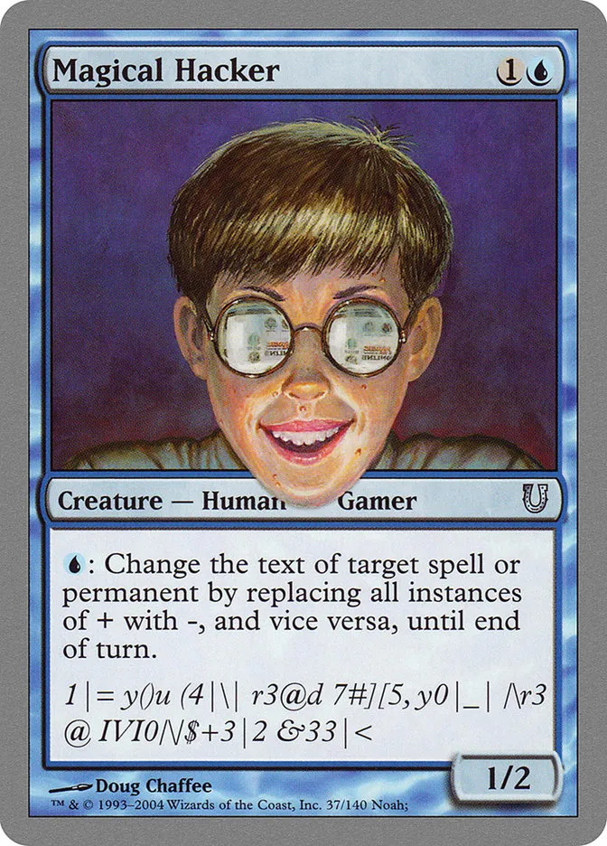 2004 Unhinged Magical Hacker uncommon #37 uncommon card image
