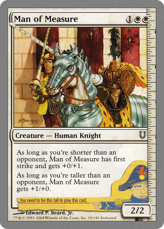 2004 Unhinged Man of Measure #18 common card image