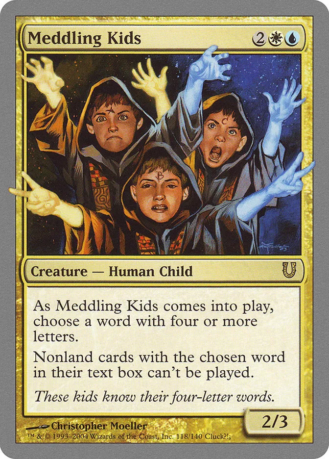 2004 Unhinged Meddling Kids #118 rare card image