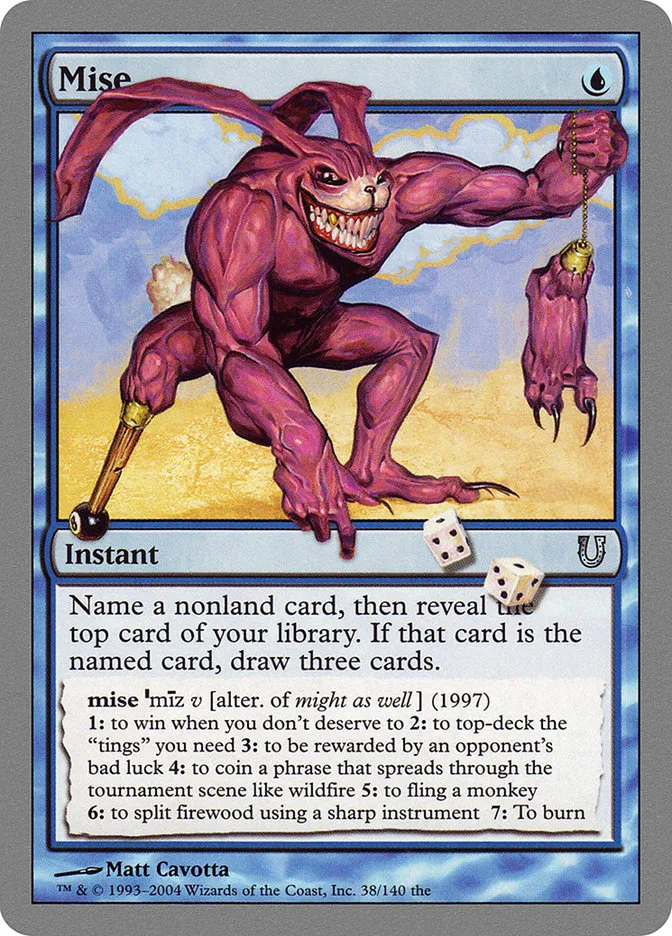 2004 Unhinged Mise uncommon #38 uncommon card image