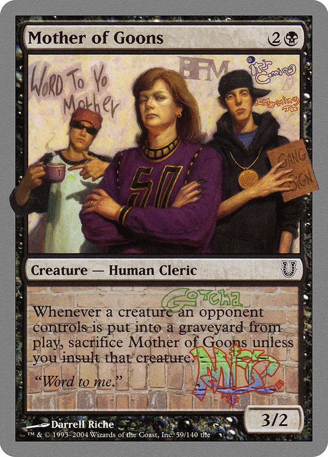 2004 Unhinged Mother of Goons #59 common card image