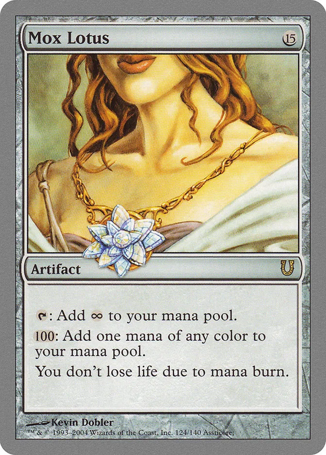 2004 Unhinged Mox Lotus #124 rare card image