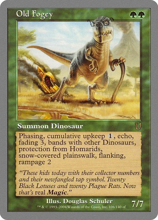 2004 Unhinged Old Fogey #106 rare card image