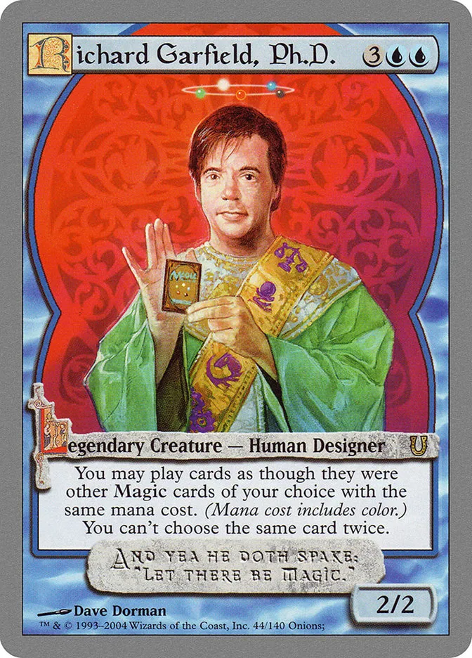 2004 Unhinged Richard Garfield, Ph.D. rare #44 rare card image