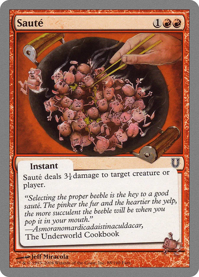 2004 Unhinged Sauté common #88 common card image