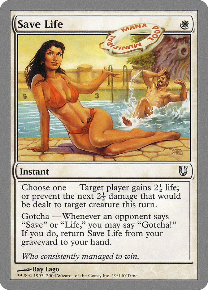 2004 Unhinged Save Life uncommon #19 uncommon card image