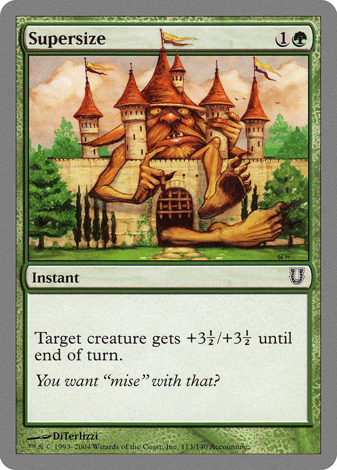 2004 Unhinged Supersize common #113 common card image