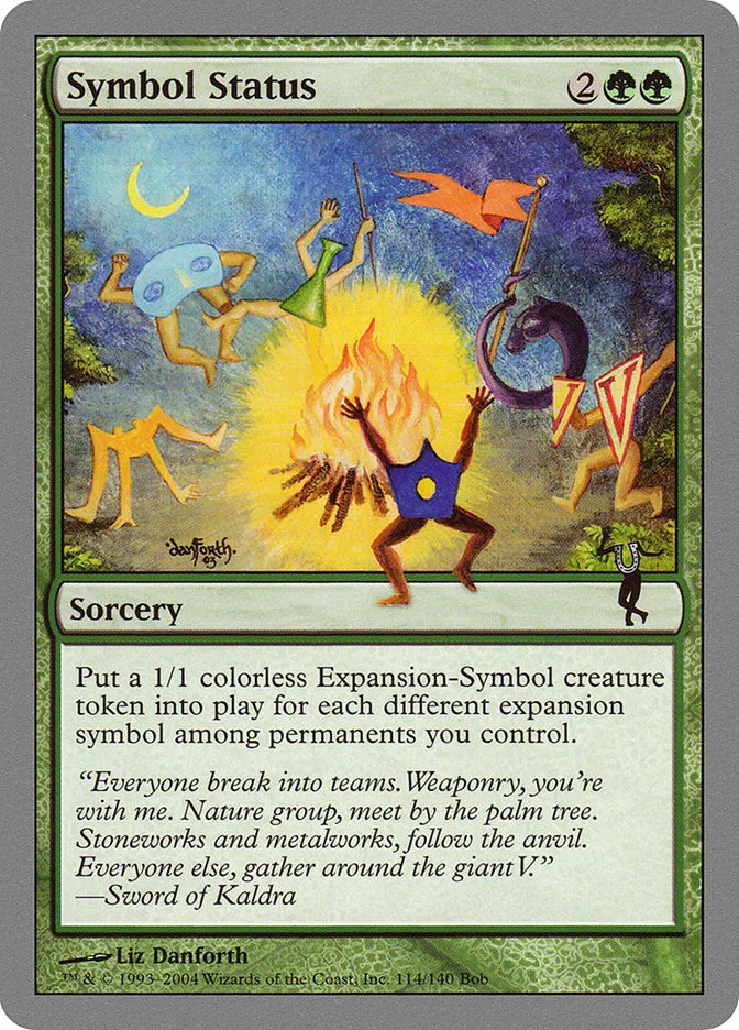 2004 Unhinged Symbol Status uncommon #114 uncommon card image