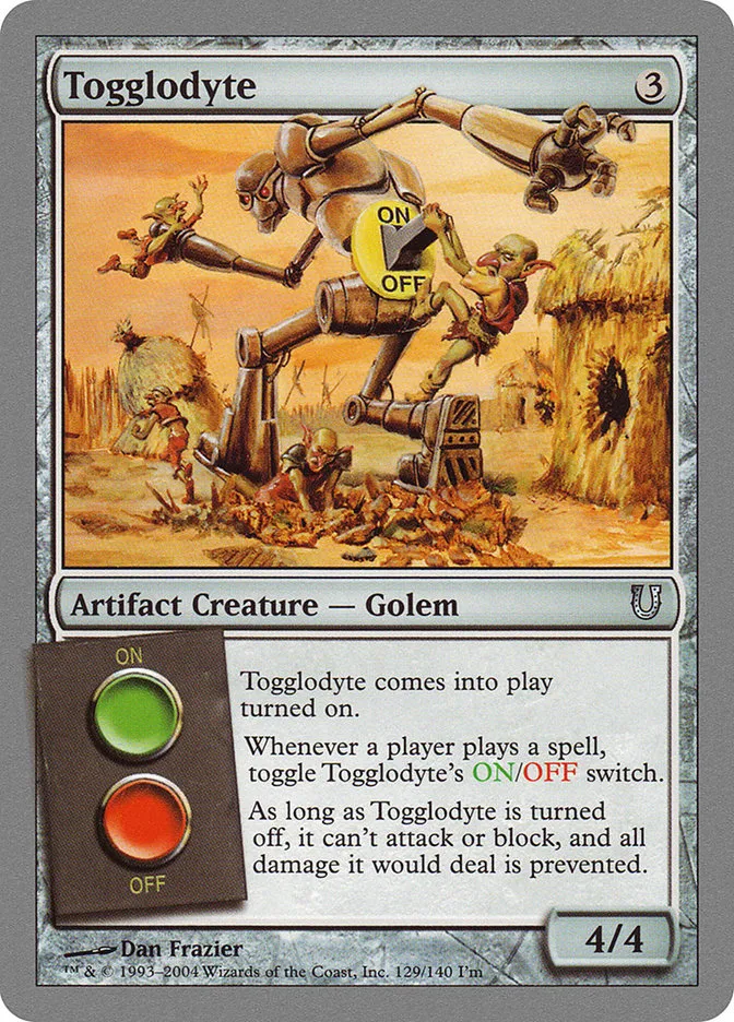 2004 Unhinged Togglodyte uncommon #129 uncommon card image
