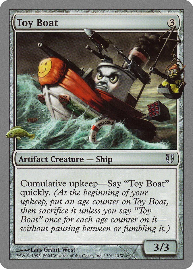 2004 Unhinged Toy Boat #130 uncommon card image