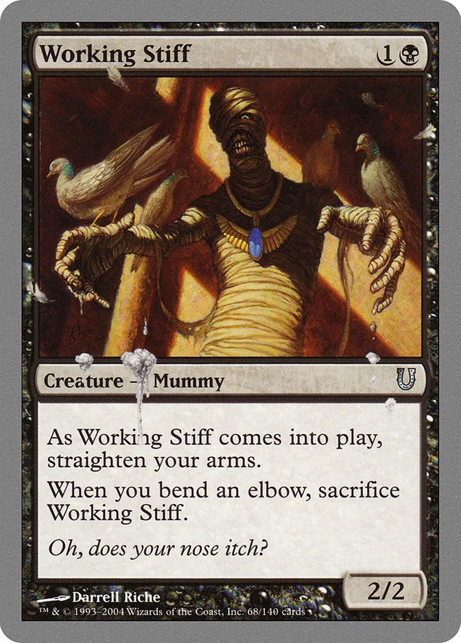 2004 Unhinged Working Stiff uncommon #68 uncommon card image