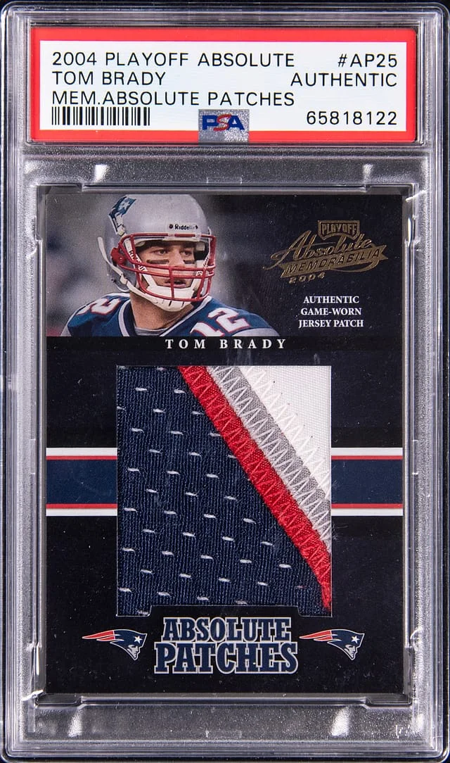 2004 Playoff Absolute Memorabilia Tom Brady Absolute Patches #AP-25 card image