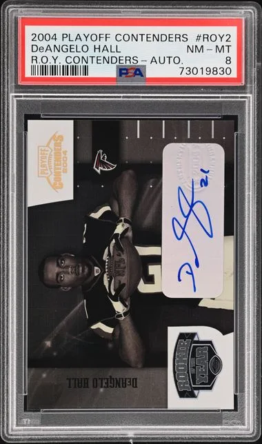 2004 Playoff Contenders Deangelo Hall R.O.Y. Contender Autograph #ROY2 card image