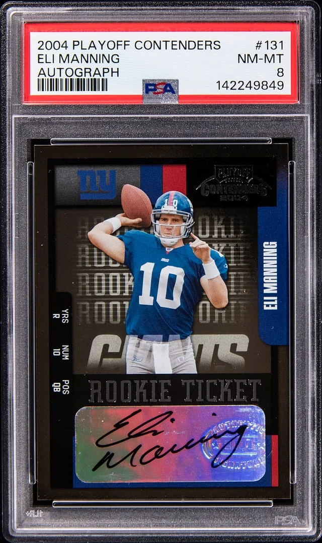 2004 Playoff Contenders Eli Manning Autograph #131 card image