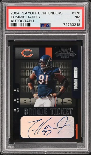2004 Playoff Contenders Tommie Harris Autograph #176 card image
