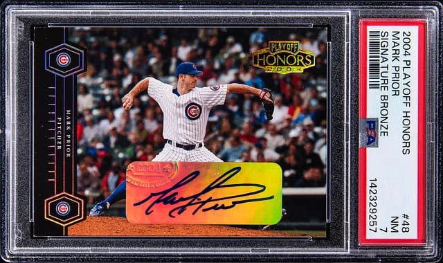 2004 Playoff Honors Mark Prior Signature Bronze #48 card image