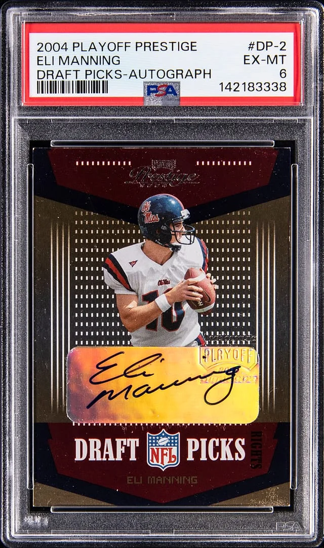 2004 Playoff Prestige Eli Manning Draft Picks Autograph #DP-2 card image