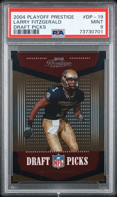 2004 Playoff Prestige Larry Fitzgerald Draft Picks #DP-19 card image
