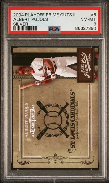 2004 Playoff Prime Cuts Albert Pujols II Silver #5 card image