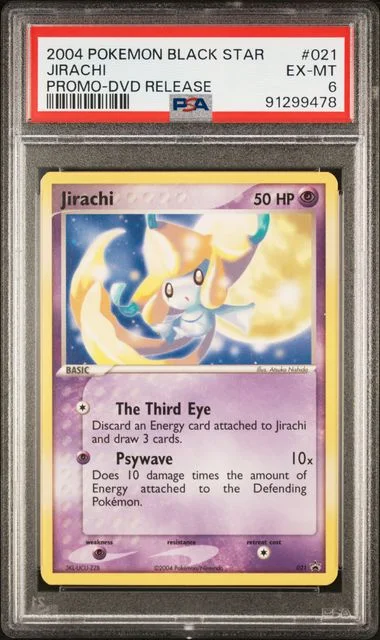 2004 Pokemon Black Star Promo DVD Release Jirachi #021 card image