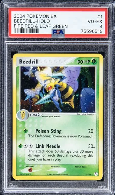 2004 Pokemon Ex Fire Red & Leaf Green Beedrill-Holo #1 card image