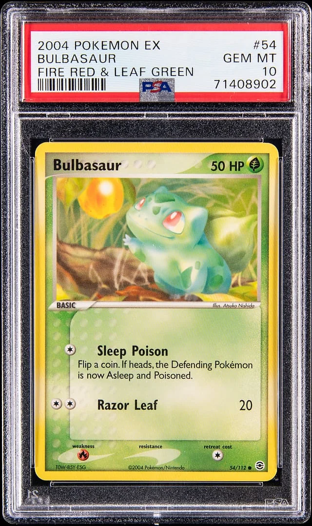 2004 Pokemon ex Fire Red & Leaf Green Bulbasaur #54 card image