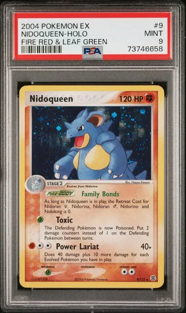 2004 Pokemon EX Fire Red & Leaf Green Holofoil Nidoqueen #9 card image
