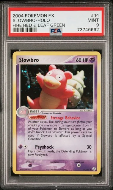 2004 Pokemon EX Fire Red & Leaf Green Holofoil Slowbro #14 card image