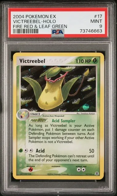2004 Pokemon EX Fire Red & Leaf Green Holofoil Victreebel #17 card image