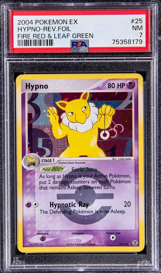 2004 Pokemon Ex Fire Red & Leaf Green Hypno-Reverse #25 card image