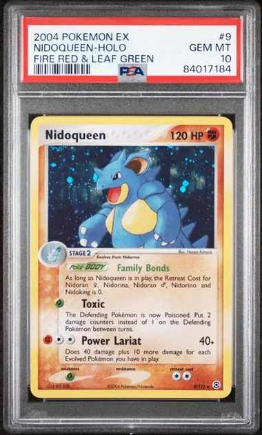 2004 Pokemon Ex Fire Red & Leaf Green Nidoqueen-Holo #9 card image