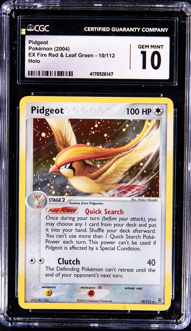 2004 Pokemon EX Fire Red & Leaf Green Pidgeot - Holo #112 card image