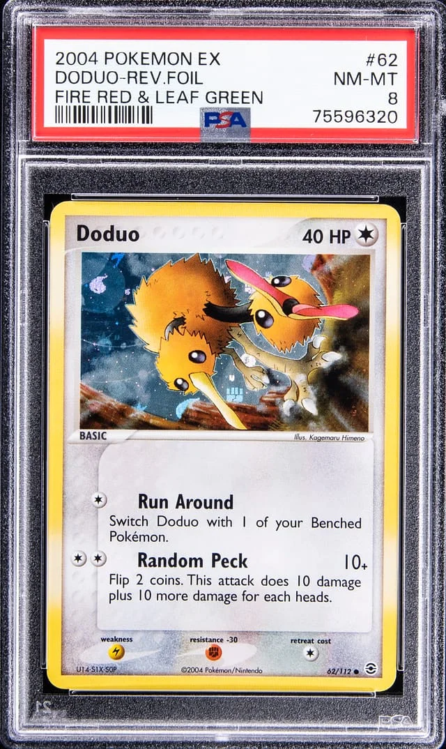 2004 Pokemon EX Fire Red & Leaf Green Reverse Holofoil Duduo #62 card image