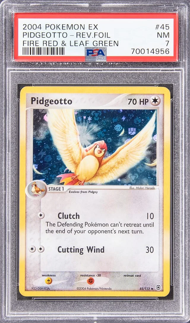 2004 Pokemon EX Fire Red & Leaf Green Reverse Holofoil Pidgeotto #45 card image