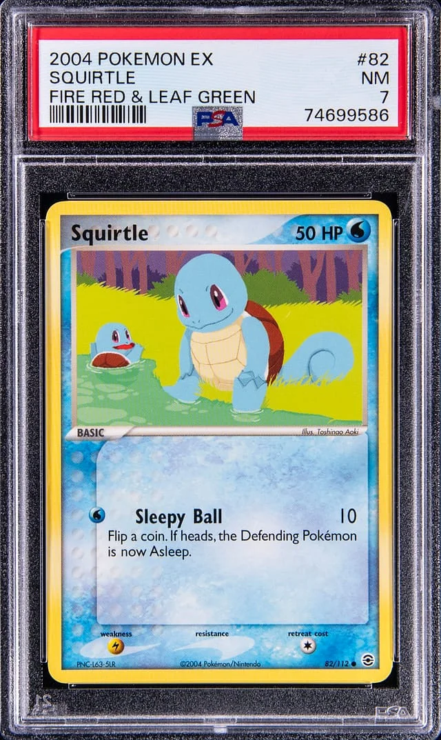 2004 Pokemon Ex Fire Red & Leaf Green Squirtle #82 card image