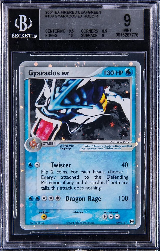 2004 Pokemon EX FireRed LeafGreen Holo Gyarados ex #109 card image