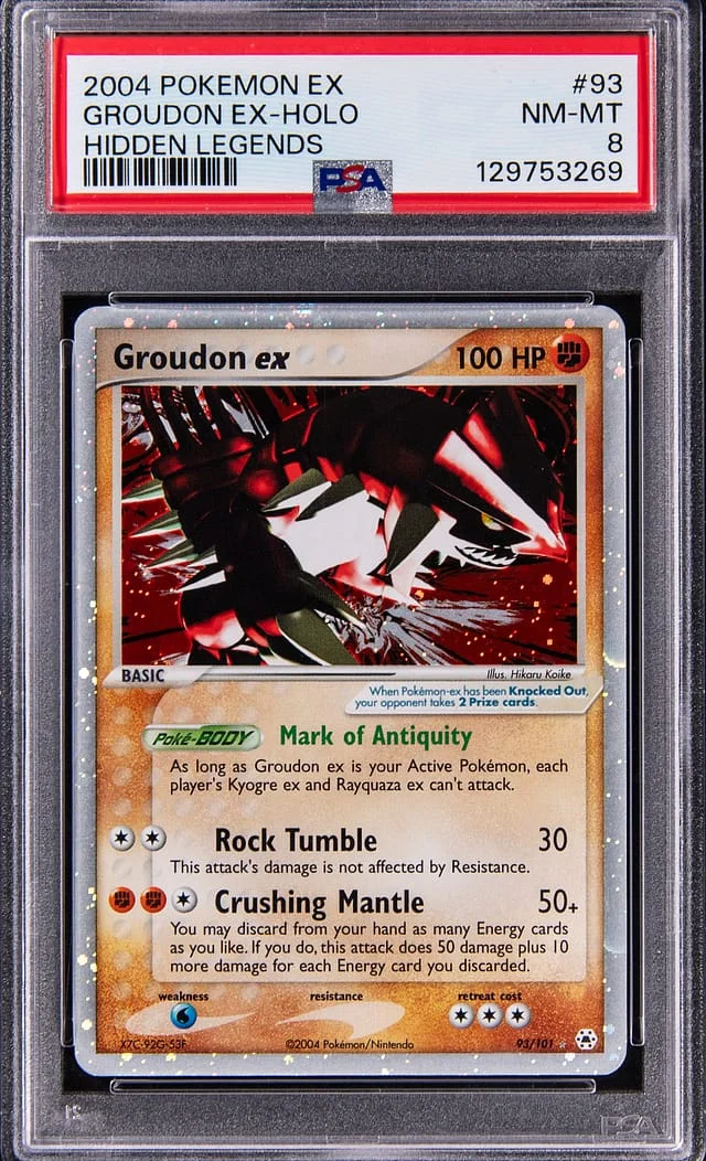 2004 Pokemon EX Hidden Legends ex Holo Groudon #93 card image