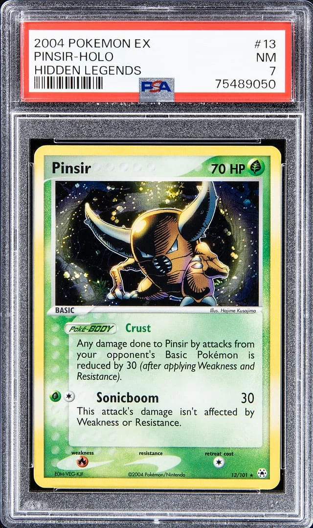 2004 Pokemon EX Hidden Legends - Holofoil Pinsir #13 card image